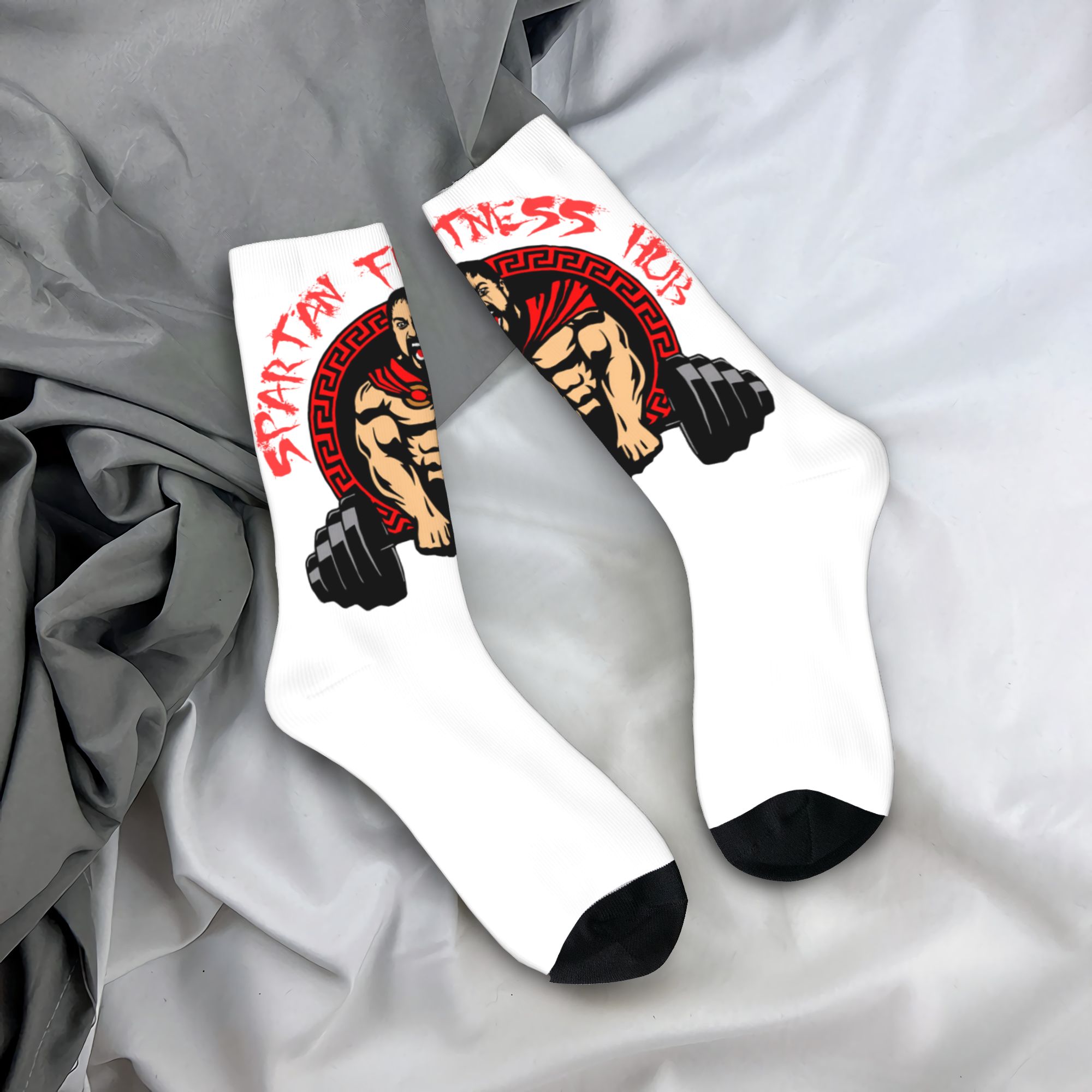 Dress Sock Men - 커스텀 스파르탄 짐 남성용 크루 양말
