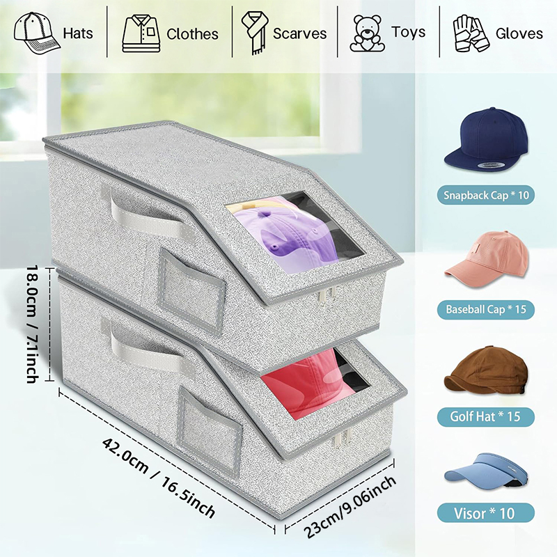 야구 모자용 새로운 접이식 지퍼 보관 상자 모자 속옷  - Sock Organizer Tray 리뷰 및 가격
