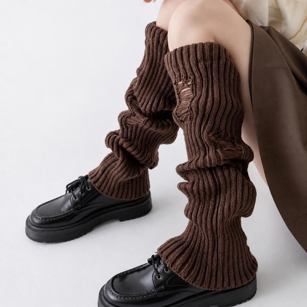 따뜻한 니트 레그 워머, 신축성 있는 아크릴 혼합 부츠 - Boot Sock Slouchy 리뷰 및 가격