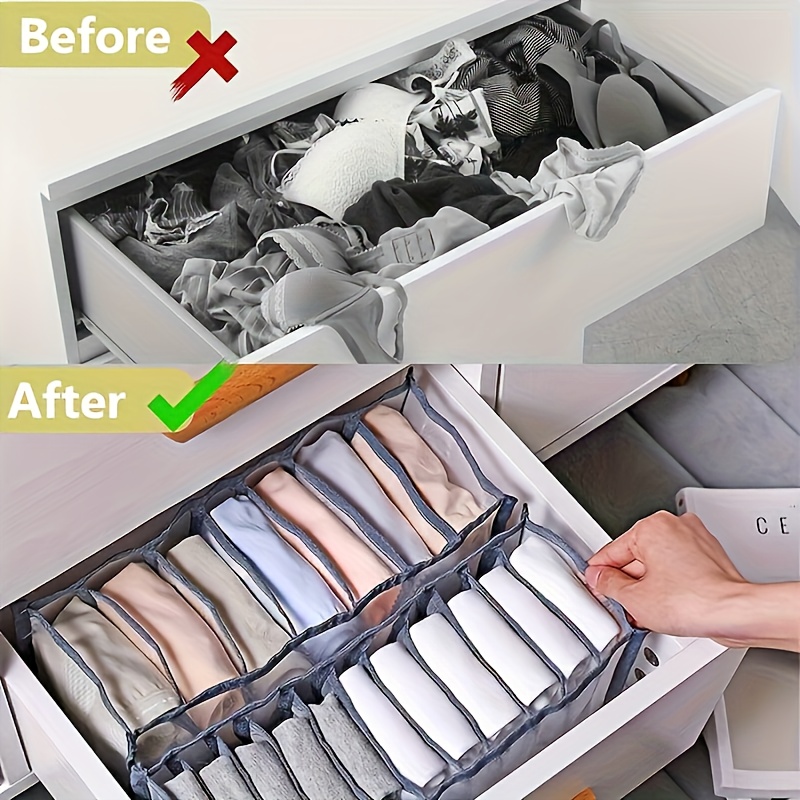 7칸 속옷 정리함 양말 수납함 접이식 옷장 정리함 서랍 - Sock Organizer Tray 리뷰 및 가격