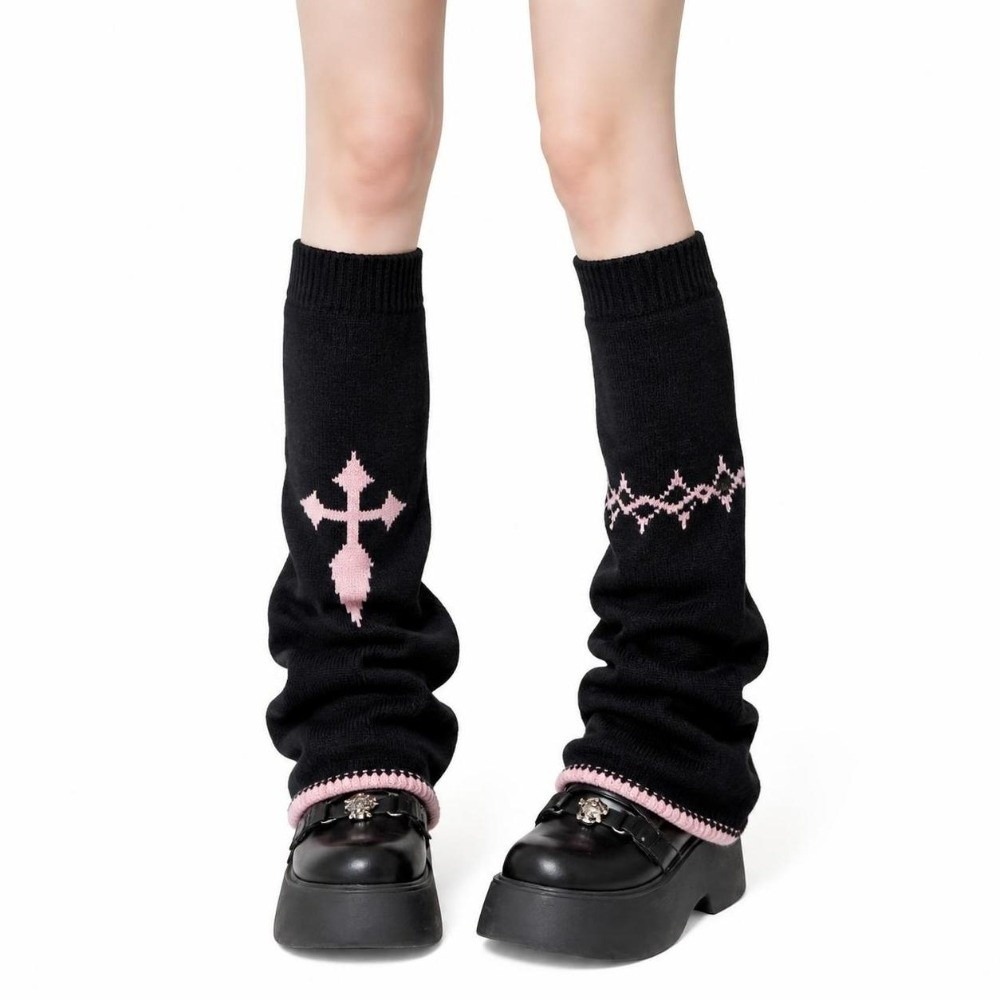 알트 스타일 비대칭 니트 레그 워머 스트레치 니트 크로 - Boot Sock Slouchy 리뷰 및 가격