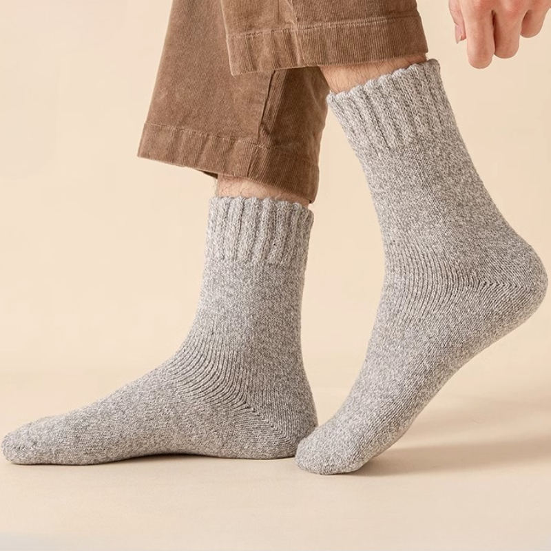 5켤레 단색 패턴 남성용/소년용/소녀용 중간 길이 면  - Thermal Sock Winter 리뷰 및 가격