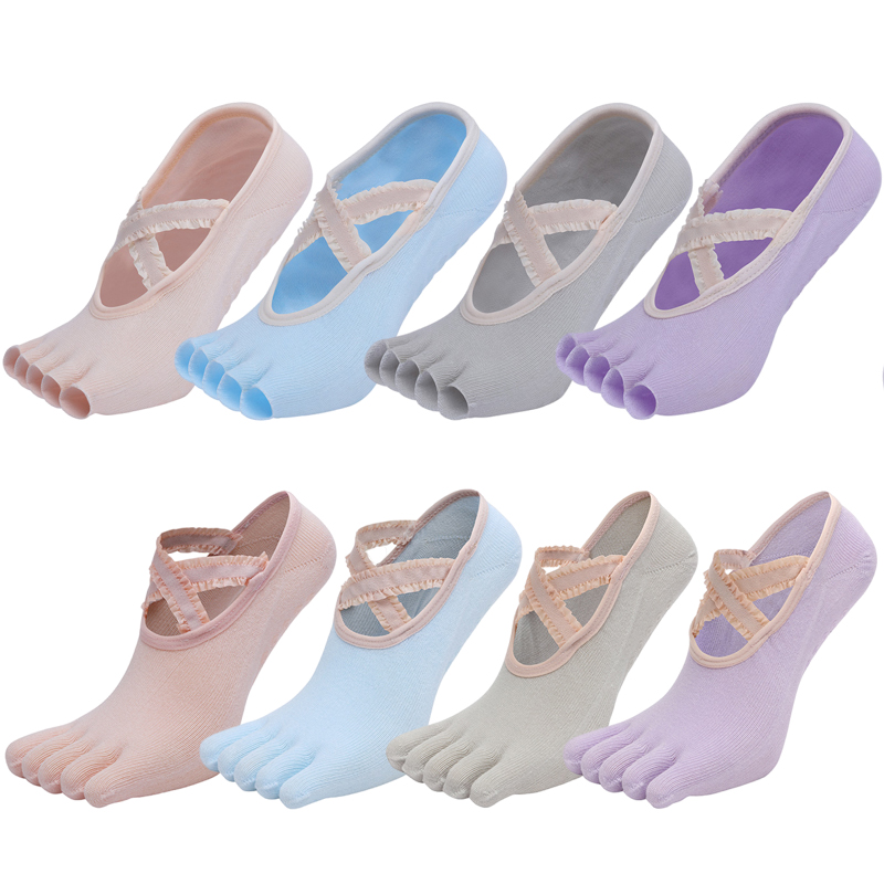 다섯 손가락 요가 양말 레이스 크로스 스트랩 붕대, 미 - Toe Sock Split 리뷰 및 가격